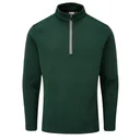 PING Ramsey half zip ribbed fleece pánska mikina, pine