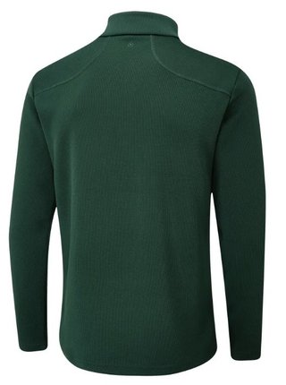 PING Ramsey half zip ribbed fleece pánska mikina, pine