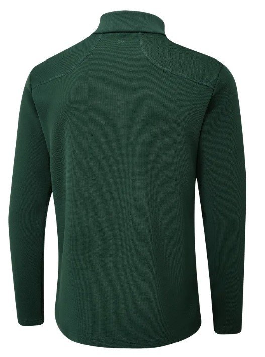 PING Ramsey half zip ribbed fleece pánska mikina, pine
