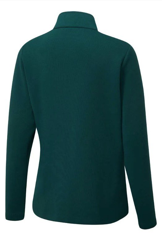 PING Lyla Half Zip Ribbed dámska fleece, pine