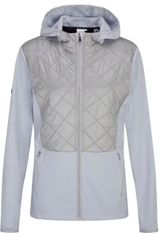 PING Gem Hybrid Hooded dámska bunda, gem quiet grey