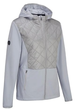 PING Gem Hybrid Hooded dámska bunda, gem quiet grey