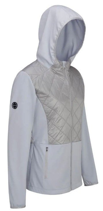 PING Gem Hybrid Hooded dámska bunda, gem quiet grey
