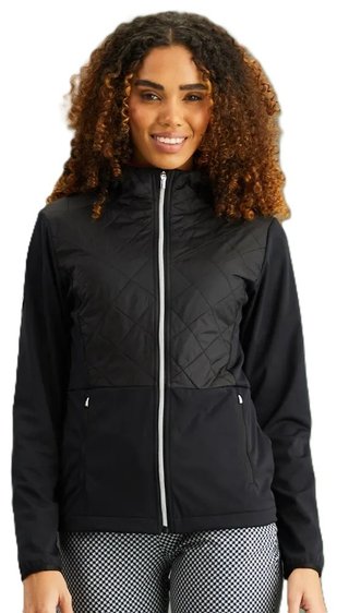 PING Gem Hybrid Hooded dámska bunda, čierna