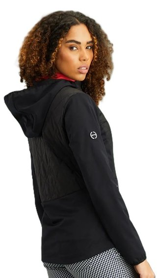 PING Gem Hybrid Hooded dámska bunda, čierna