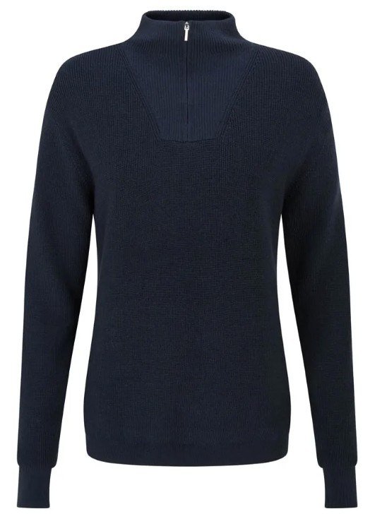 PING Kaylah Half Zip Lined dámsky sveter, navy