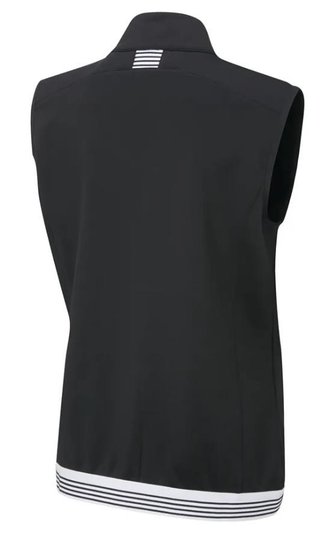 PING Dot Fleece dámska vesta, čierno/biela