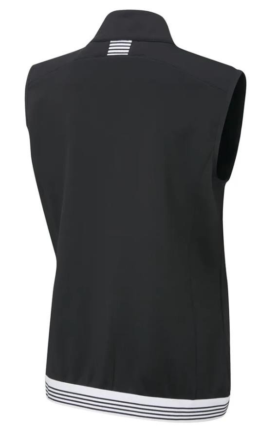 PING Dot Fleece dámska vesta, čierno/biela