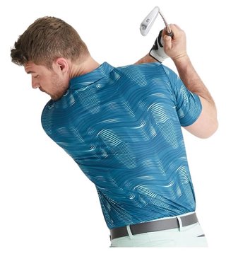PING Optic Groove pánske polo, forest multi