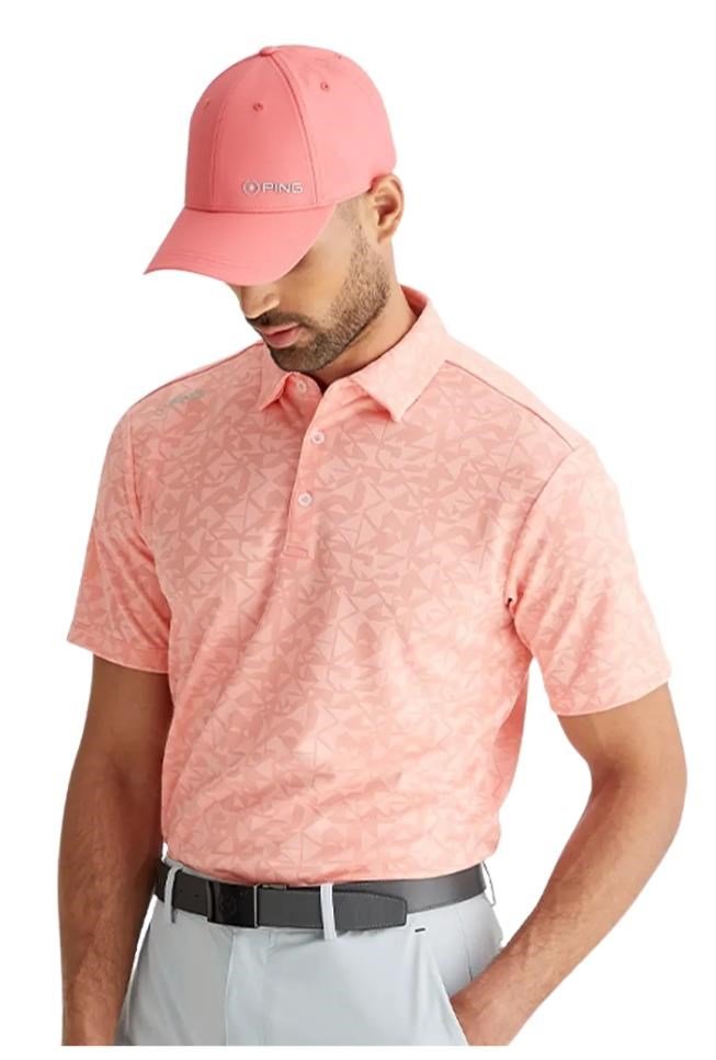 PING Geo Camo pánske polo, desert flower