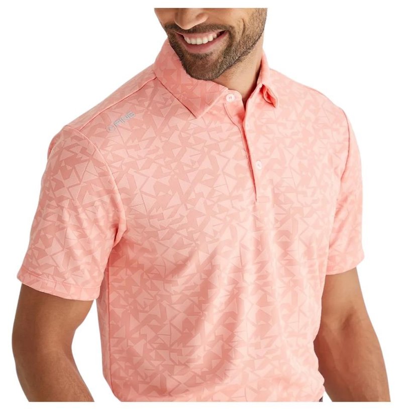 PING Geo Camo pánske polo, desert flower
