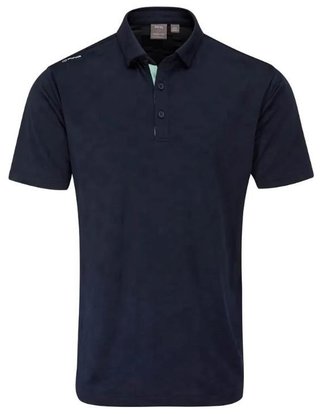 PING Kenan Textured pánske polo, navy