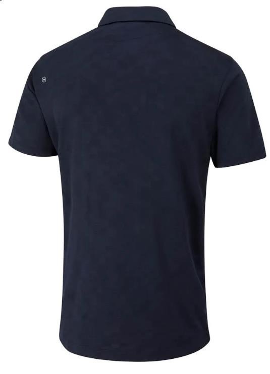 PING Kenan Textured pánske polo, navy