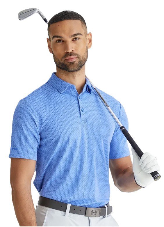 PING Hershel pánske polo, cornflower blue multi