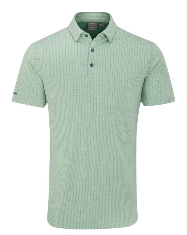 PING Hershel pánske polo, misty green multi