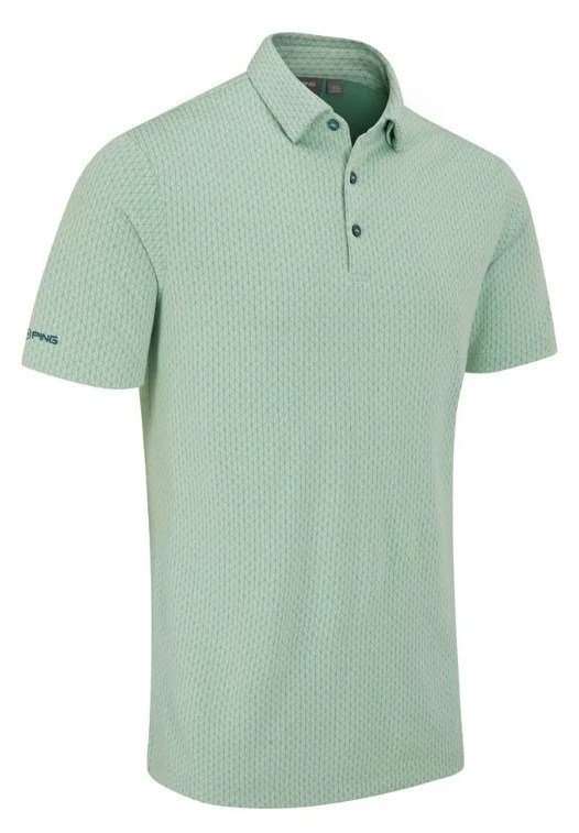 PING Hershel pánske polo, misty green multi