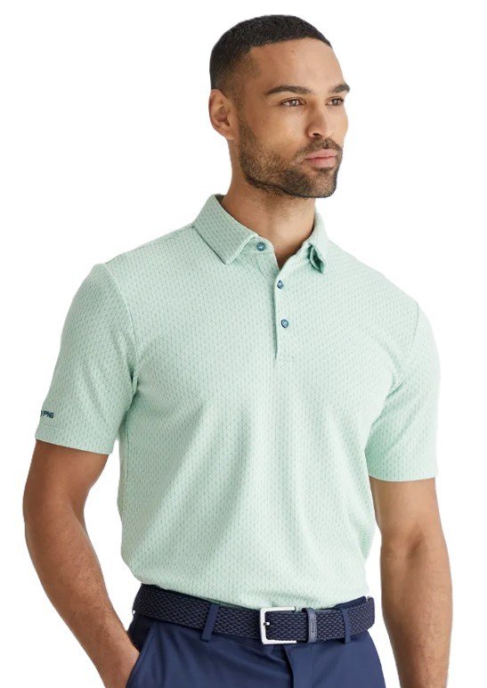 PING Hershel pánske polo, misty green multi