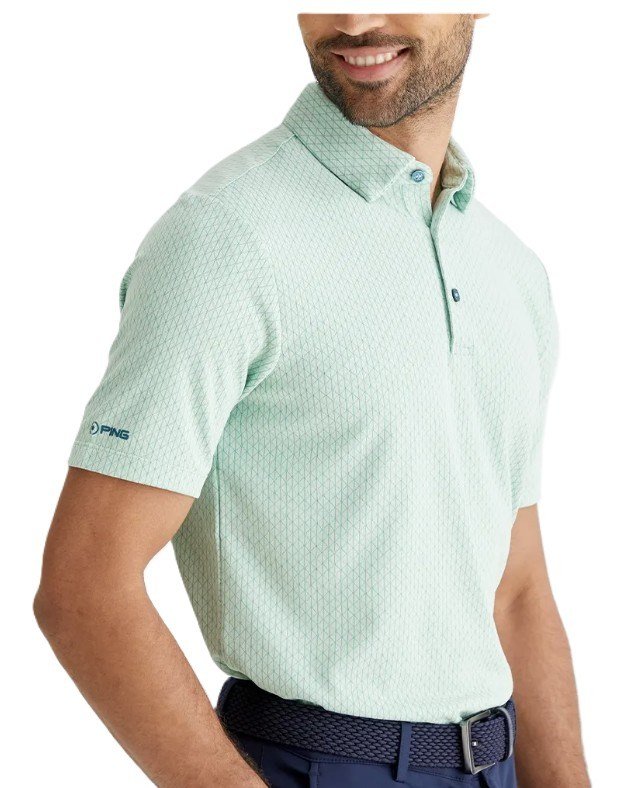 PING Hershel pánske polo, misty green multi