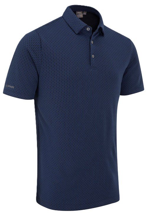 PING Hershel pánske polo, oxford blue multi