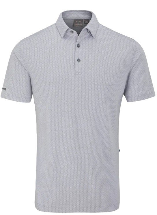 PING Hershel pánske polo, silver multi