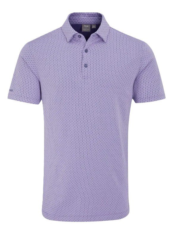 PING Hershel pánske polo, purple ash multi