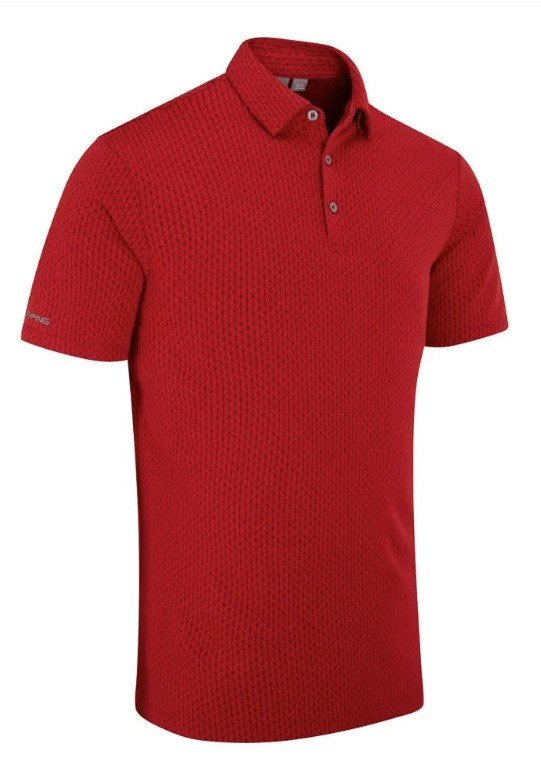 PING Hershel pánske polo, rich red multi