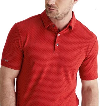 PING Hershel pánske polo, rich red multi