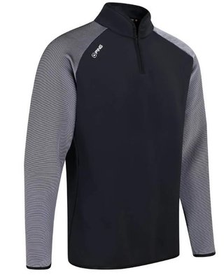 PING Strio Performance pánsky midlayer sveter, čierno/biely