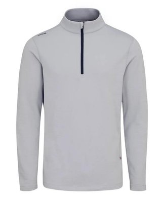 PING Rhodri Half Zip Fleece pánska mikina, silver/navy