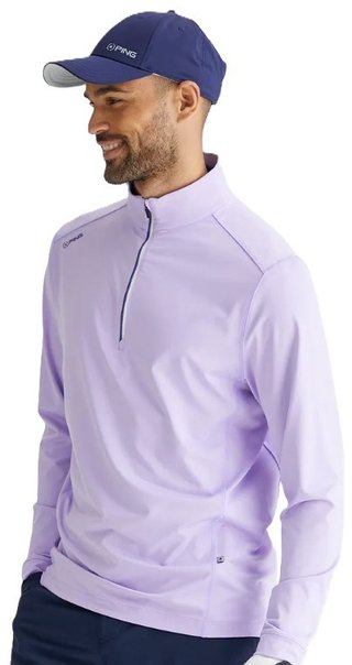 PING Latham Half Zip pánsky midlayer, purple ash