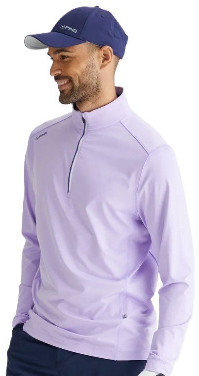 PING Latham Half Zip pánsky midlayer, purple ash