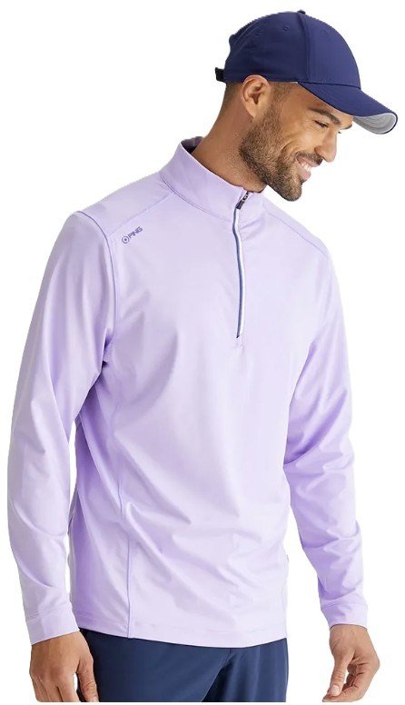 PING Latham Half Zip pánsky midlayer, purple ash