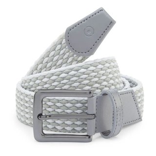 PING Stretch Webbing mens belt, sivý/biely