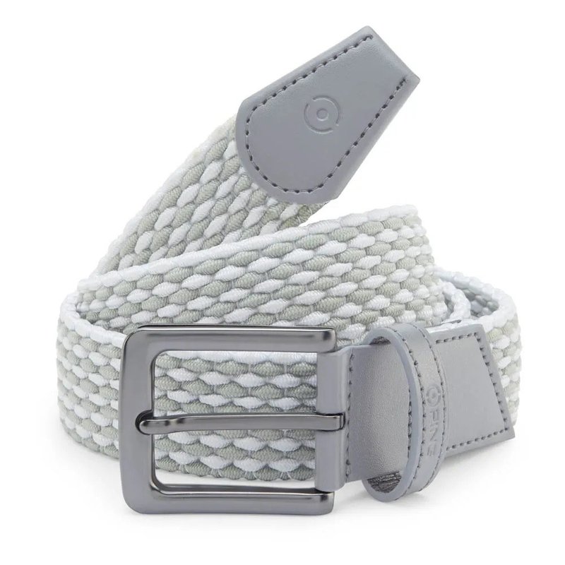 PING Stretch Webbing mens belt, sivý/biely