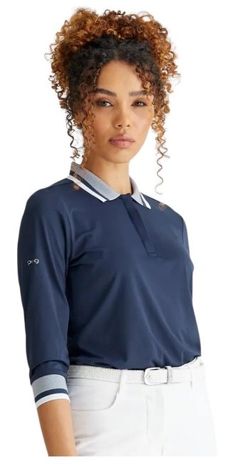 PING Lindsey dámske polo, navy/biela