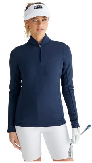 PING Abigale Performance Fleece dámska mikina, navy