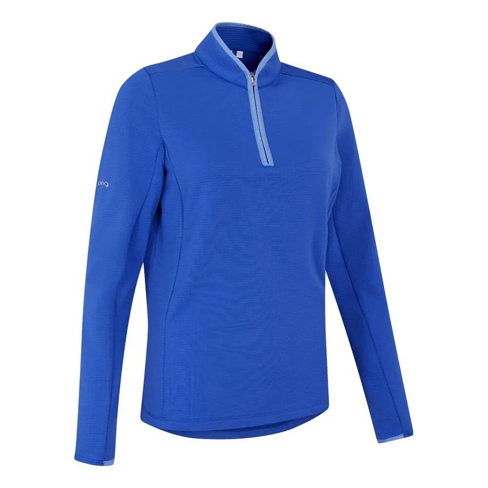 PING Abigale Fleece dámska mikina, ultra modrá