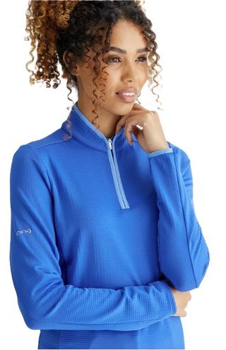 PING Abigale Fleece dámska mikina, ultra modrá