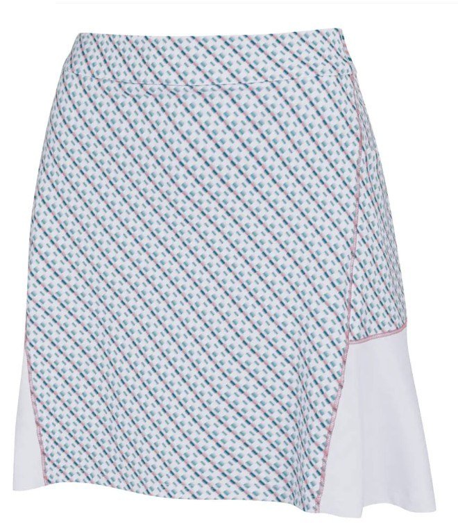 PING Odetta dámsky skort, biela/neoteric