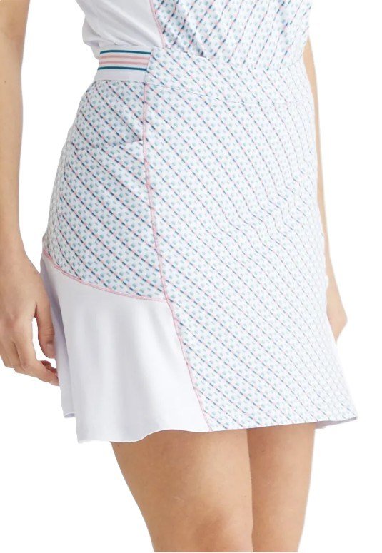 PING Odetta dámsky skort, biela/neoteric