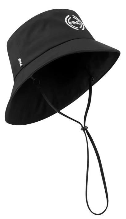 PING SensorDry waterproof pánsky bucket hat, čierny