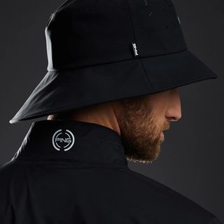 PING SensorDry waterproof pánsky bucket hat, čierny