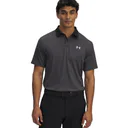 Under Armour T2G Printed pánske polo, black/halo gray
