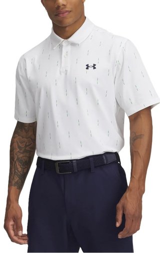 Under Armour T2G Printed pánske polo, biele