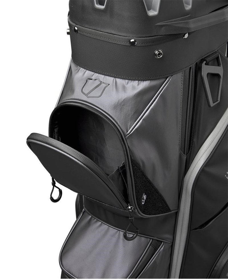 Wilson I Lock cart bag, čierno/sivý