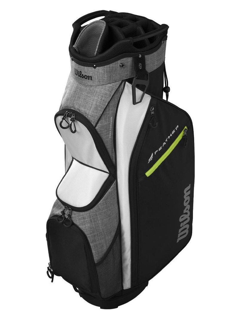 Wilson Feather cart bag, čierna/sivá/biela