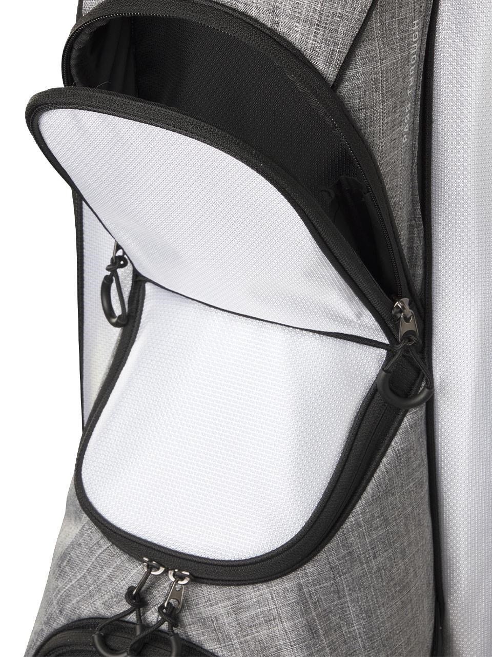 Wilson Feather cart bag, čierna/sivá/biela