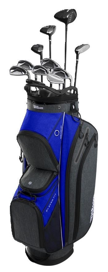 Wilson Player Fit Premium pánsky golfový set, grafit + cart bag, červený