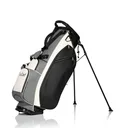 JuCad 2in1 FIirst Class stand bag, čierna/sivá/biela