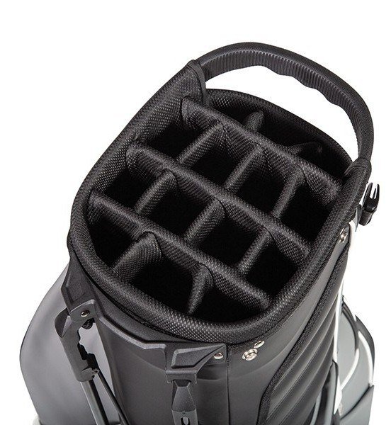 JuCad 2in1 FIirst Class stand bag, čierna/sivá/biela
